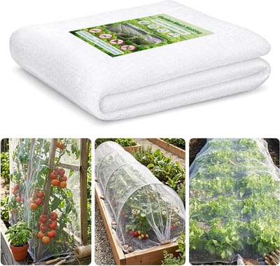 SnelShoppen - Plantenbeschermingsnet 3x10m - Groentennet 35g/m² Wit - Tuinbescherming voor Planten en Groenten