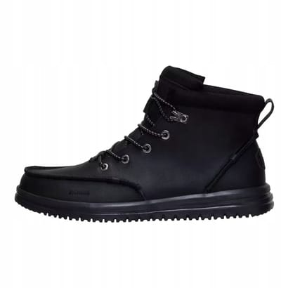 Hey Dude Classic Bradley - Tumbled Veterschoenen - Zwart - Flex & Fold - Reismodel