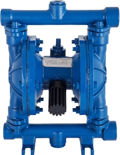 Luchtgedreven Dubbelmembraanpomp, 1/2 Inch Inlaat En Uitlaat, Gietijzeren Behuizing, 3 Gpm, Max. 90 Psi, Pneumatische Transferpomp met Nitrilmembraan, Petroleum, Diesel, Olie, Vloeistoffen met Lage Viscositeit