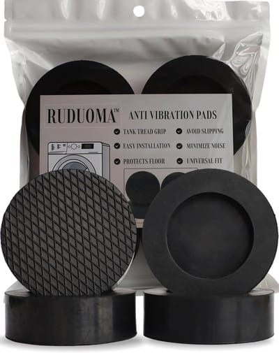 Anti-vibratiepads - Wasmachine dempers - Stille werking - Universeel toepasbaar - 4 stuks - Zwart
