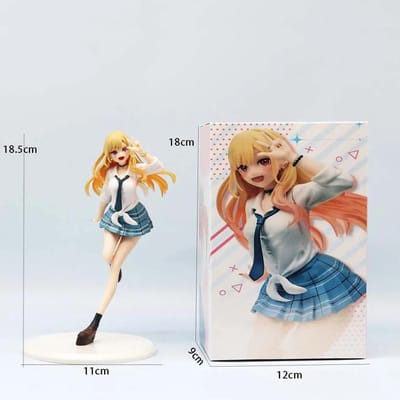 Hot My Dress Up Darling MARIN KITAKAWA Uniforme Figurine Anime Jouets 18cm Modèle PVC Collectionneur Cadeau d'Anniversaire Durable beige