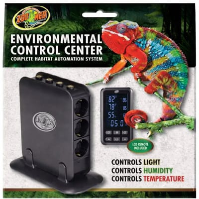 Zoo Med Environmental Control Center digitaal terrarium controlesysteem voor temperatuur, verlichting en luchtvochtigheid