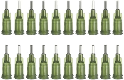 Dull Tip Dosing Needles 14G - 20 Stuks 1/4 Inch Industrieel voor Vloeistofdistributie, Perfect voor Inkt en Lijm Herfillen