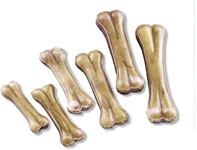 Honden Kauwbot - Honden Snack - Tandverzorging Hond - 100% Runderhuid - 14 cm 80g