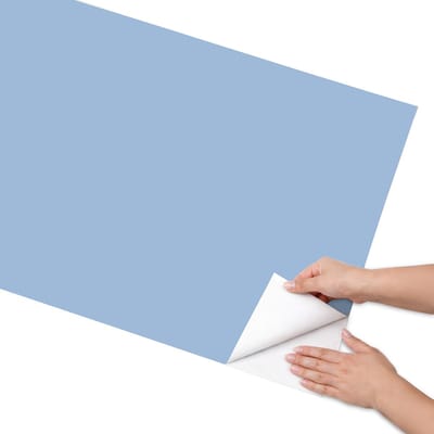 Coloray Meubel Wrap Folie - Blauw Meubelfolie - 65x130 cm - Meubel Wrap Folie Babyblauw - Plakfolie Meubels - Minimalist Meubelfolie - Decoratiefolie Zelfklevend - Slaapkamer decoratie - Achtergronden en patronen