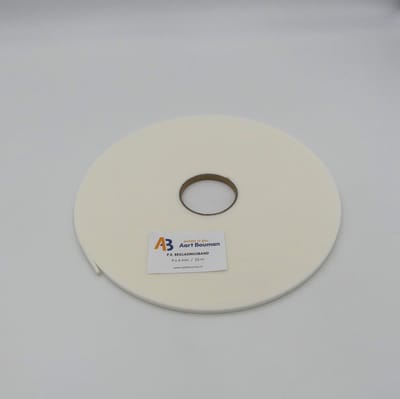 Glasband - 9 x 4 mm - Wit - 25 meter - Beglazingsband - PE band - Schuimband - Glasband 4 mm - Glasband wit