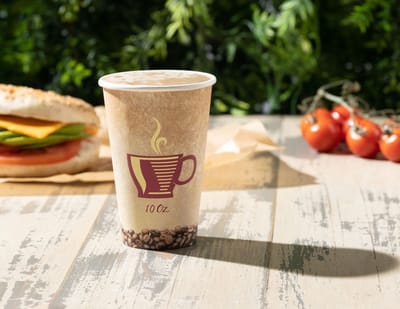 Kartonnen bekers 300ml - 100 stuks - koffie bekers - wegwerp papieren bekers