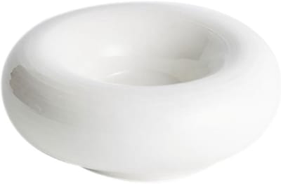 Keramisch dinerbord - Eenvoudig servies - Eten serveren - Warmhoudfunctie - 23 cm - Wit