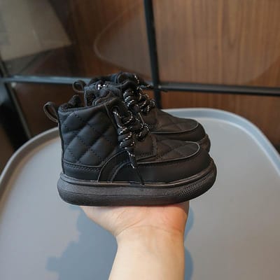 Koreaanse katoenen kinderlaarzen met veters, mode, katoenen laarzen met zachte zolen 21