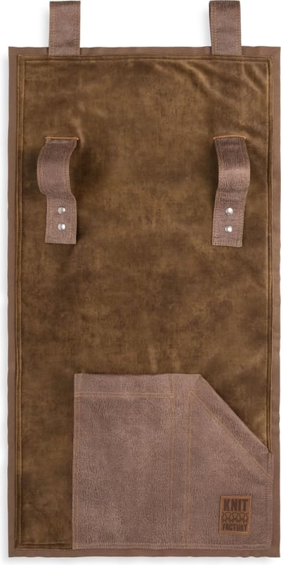 Knit Factory Dax Pocket - Wandkleed - Armleuning Organizer - Opbergzak voor bank - New Camel - 100x50 cm