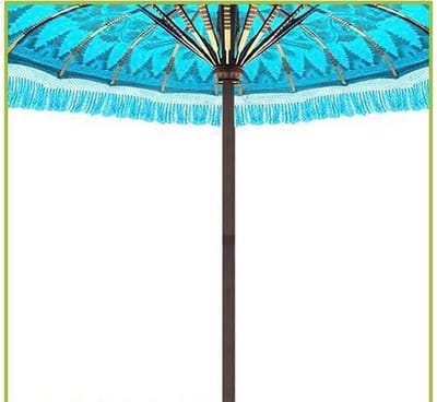 parasol groot turqoise