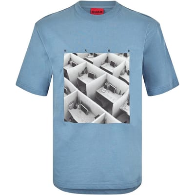 Hugo Dodger-T-shirt met print voor heren (Blauw)
