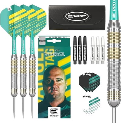 Target Rob Cross Brass Set 22 Pieces - Dartpijlen