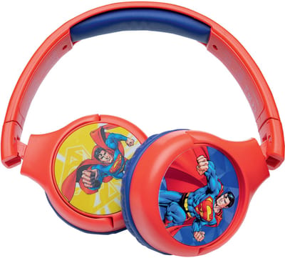 2-in-1 Bluetooth® en Bedrade comfortabele opvouwbare Koptelefoon met veilige volumebeperking Superman Design