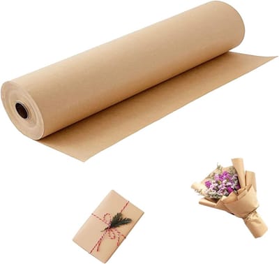 Grote Rol Bruin Kraft Inpakpapier - Ambachtelijk Verpakkingspapier voor Cadeaus en Knutselprojecten