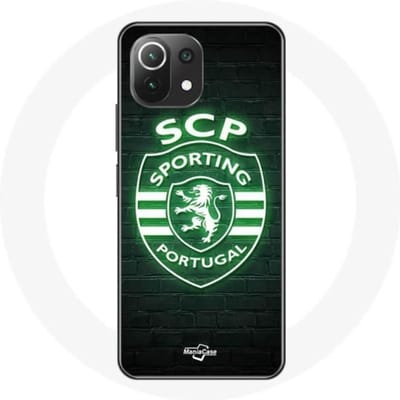 Xiaomi Mi 11 Lite hoesje scp sportief portugal lichtgevende zwarte achtergrond