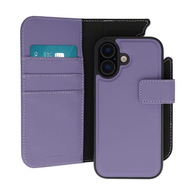 imoshion Hoesje - Geschikt voor Apple iPhone 17 - Uitneembare 2-in-1 Luxe Bookcase - Paars