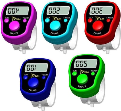 Elektronische Vingerteller - Digitale Teller Clicker - Tellen en Monitoren - Automatische Slaapmodus - 3.8cm x 3cm x 1.6cm