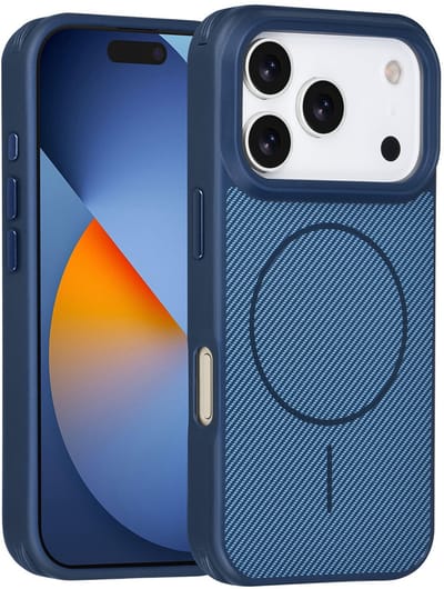 TUNIQ Back cover voor iPhone 17 Pro - MagSafe - Antishock - Blauw
