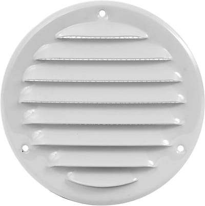 Wandventilatierooster met Metalen Afwerking en Insectenscherm - Voor Binnen en Buiten
