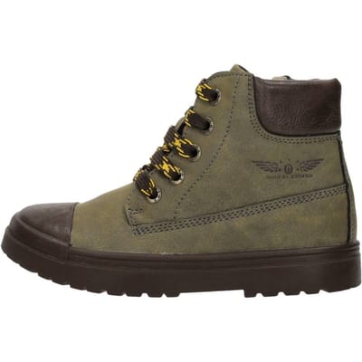 Veterboots | Jongens | Dark Green | Leer | Shoesme | Maat 22