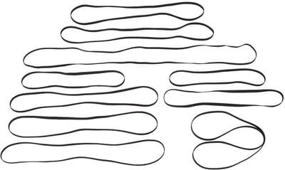 Dailygoods- Aandrijfriem Set van 10 - Platina Riemen - Rubber Riemen - Vervangende Riemen - Hoge Prestaties - Soepelere Werking - Draaitafelriem