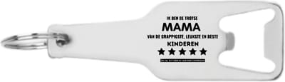 Akyol - ik ben de trotse mama van de grappigste en leukste en beste kinderen flesopener - Mama - familie mensen met een moeder - cadeau - 105 x 25mm