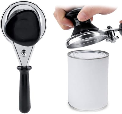 Dailygoods- Blikken Sealer - Handmatig - Roestvrij Staal - Geschikt voor Blikken met Diameter 8.5 cm - Lengte 22 cm - Hoogte 8 cm - Lichtgewicht 482 g - Blikkenopener
