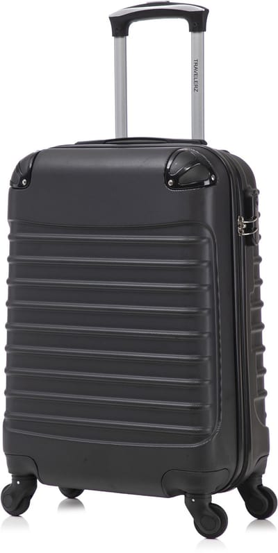 Travelerz Rome Large Koffer – 69L – Lichtgewicht ABS – Spinner – Zwart – Met Cijferslot