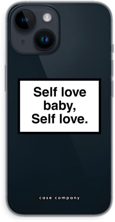 Case Company® - Hoesje geschikt voor iPhone 14 hoesje - Self love - Soft Cover Telefoonhoesje - Bescherming aan alle Kanten en Schermrand
