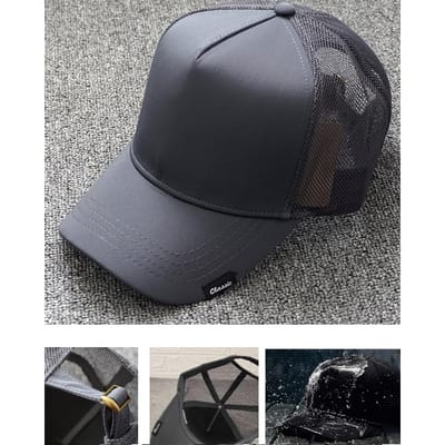 Grote Hoofd Man Grote Maat Mesh Baseballpetten Buiten Plus Maat Sportpetten Papa Oversized Truckerpet 56-61Cm 62-66Cm 61-66cm gray