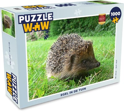 Puzzel Egel in de tuin - Legpuzzel - Puzzel 1000 stukjes volwassenen