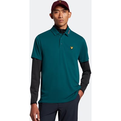 Lyle & Scott Golfkraaglogo Technisch poloshirt in Groente