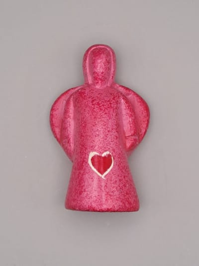 Geluksengeltje - Beschermengel - Troost Engel - Rouw Engel - Afscheid geschenk - Sterkte - Verdriet - Engel kadootje - Speksteen Engeltje - een Engeltje voor jou - ik denk aan jou Engel - Liefdesengel