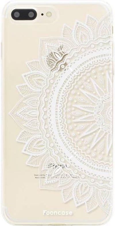Fooncase Hoesje Geschikt voor iPhone 8 Plus - Shockproof Case - Back Cover / Soft Case - Mandala / Ibiza