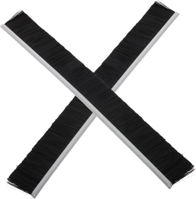 Brievenbus Borstel - Afdichtingsstrip - Vuil Vrij Houden - Vocht Bescherming - 30x3.5cm - Zwart