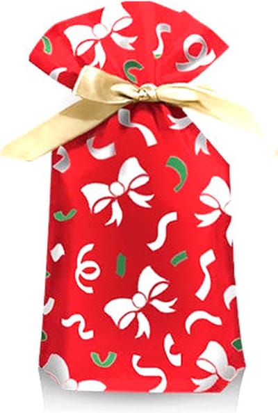 Gadgetpoint - Cadeauzakjes - Cadeauverpakkingen - Kerst - Kerstman - Kerstboom - Kerst - Kerstmis - Christmas - Xmas - 5 stuks - Strik