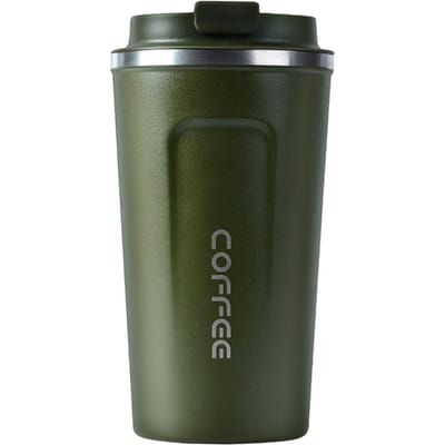 Vacuüm geïsoleerde beker Intelligente temperatuurweergave Slimme koffiebeker Roestvrij staal Lekvrij Ordinary 510ml groen