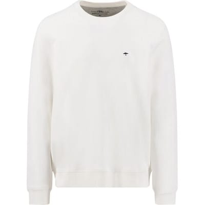 Fynch-Hatton Trui Sweat Puresoft Cotton Crew Neck New Off White / male