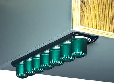 Capsulehouder Zelfklevend - Zwart - 1 Stuk - Koffiecups Houder