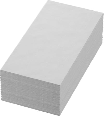 Duni dunisoft servet 40cm 1/8 vouw bio wit