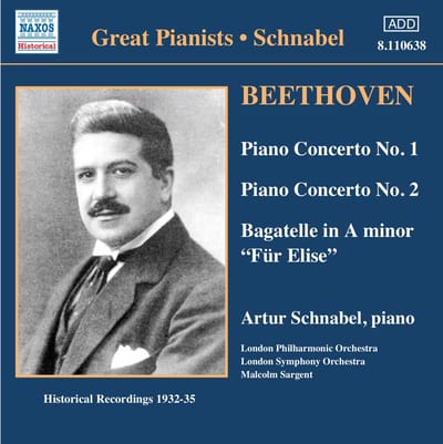 Artur Schnabel - Beethoven: Piano Concertos 1 & 2 | Für Elise (CD) (Remastered)