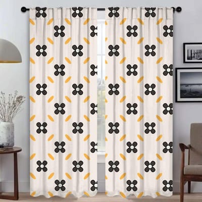 Merk Bloem Tule voor Slaapkamer Raamgordijn voor Kamer 2 Panelen Anti-muggengordijnen Halloween Decoratie Scheidingsschermen Huis W50xH70cmx2pcs-CL