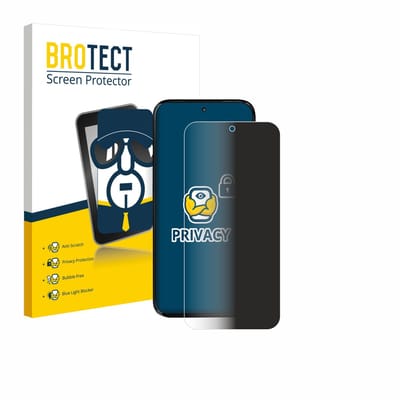 BROTECT - privacy screenprotector voor Motorola Moto G77 / G67 - Folie Beschermfolie Blauwlichtfilter