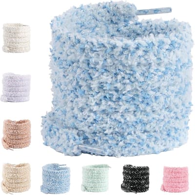 Dikke Fluffy Veters voor Sportschoenen, Hardloopschoenen en Casual Schoenen, 120 cm, 10 mm Breed