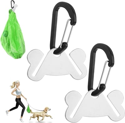 Hondenpoepzakhouder, 2 Stuks, Handenvrije Draagoplossing voor Hondenbezitters, Ideaal voor Wandelen en Reizen