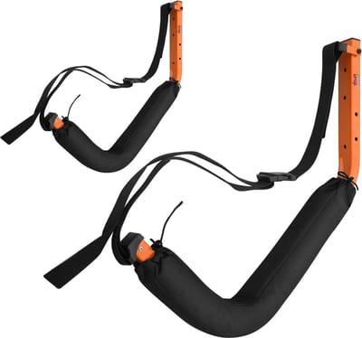 Opberghangers voor wandmontage - Set van 2 - 150 lbs capaciteitsrek voor kajaks - Rad Sportz foam board