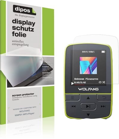 dipos – 4x Matte Beschermfolie geschikt voor WOLFANG WMP01 MP3-Player | Krasbestendige & antireflecterende Screenprotector Ultra-Thin
