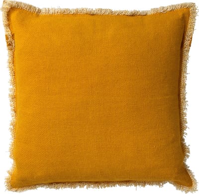 Dutch Decor BURTO - Kussenhoes 45x45 cm - gewassen katoen - Golden Glow - geel - met rits - zonder binnenkussen