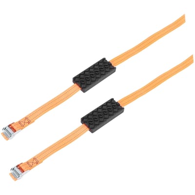 Lot de 2 chaînes de roue antidérapantes pour pneus, accessoires de sécurité pour la conduite sur route, la neige, la boue et le sable black